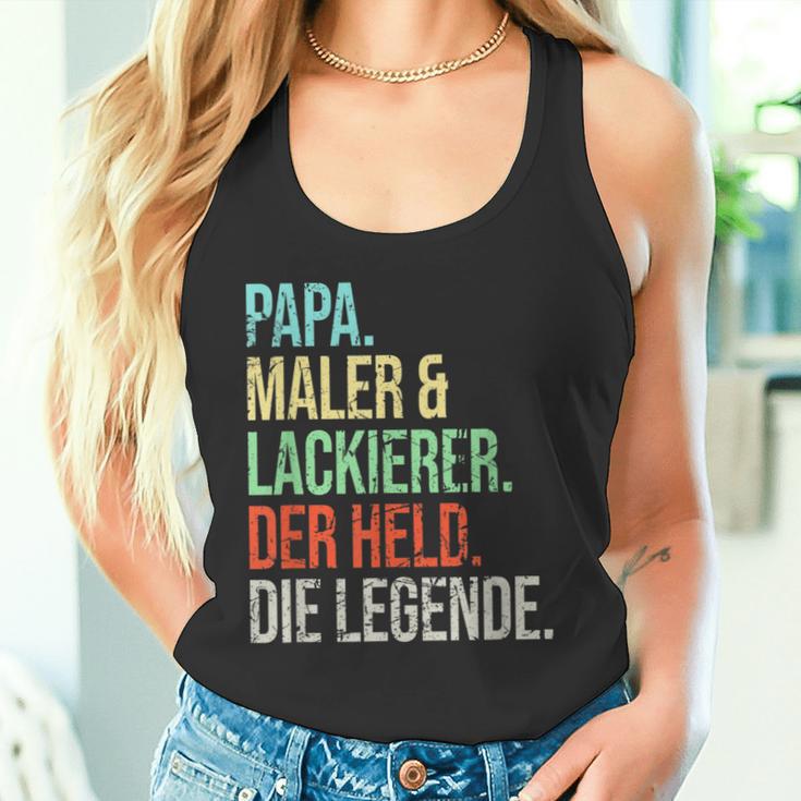 Painter And Painter Dad Legend Fatherintage Tank Top