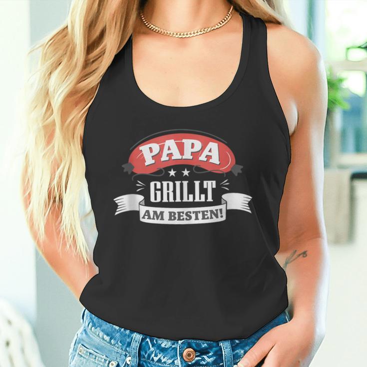 Papa Grillt Am Bestenatertag Tank Top