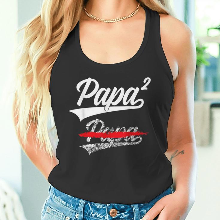 Papa Hoch 2 Kinderder Wernder Pap Tank Top