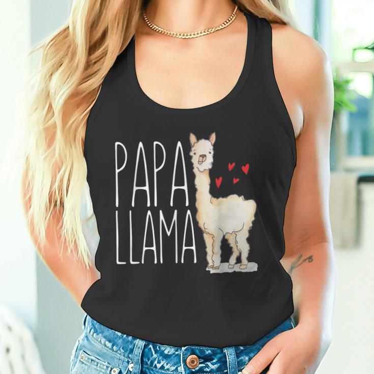 Papa Lama Lustig Passende Familie Stamm Papa Opa Tank Top