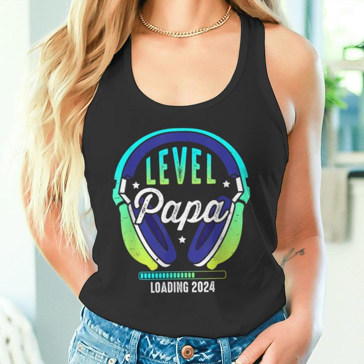 Papa Level Loading Schwangerschafterkünden Baby Party 2024 Tank Top