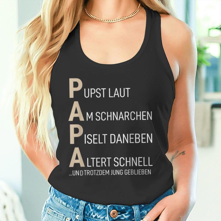 Papa Pupst Laut Am Snarchen Bester Dad Der Welt Tank Top