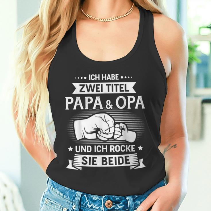 Papa Und Opa Rock Fäuste Tank Top