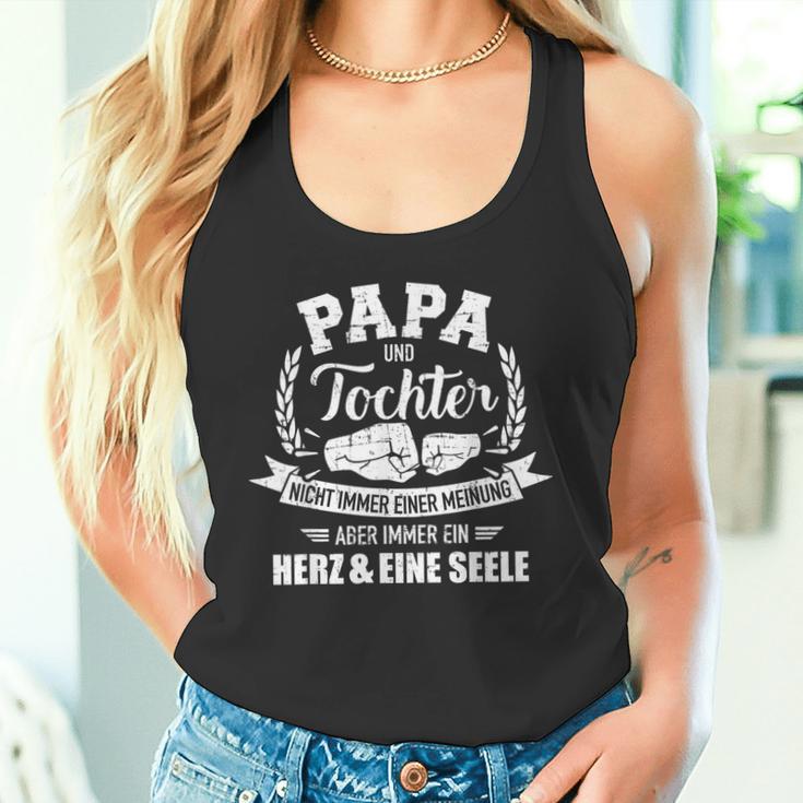 Papa Und Tochter Heart Und Seele Slogan Tank Top