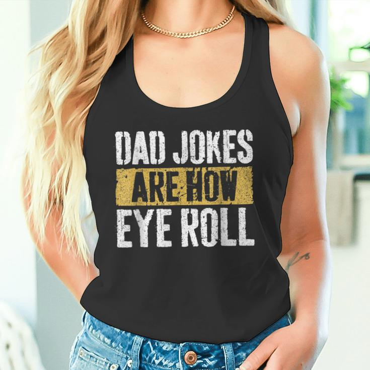 Papa Witze Are How Eye Roll Lustig Alles Gute Zumatertag Tank Top