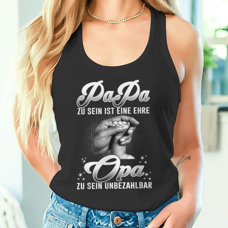 Papa Zu Sein Ist Eine Ehre Opa Zu Sein Ist Unzahlbar Tank Top