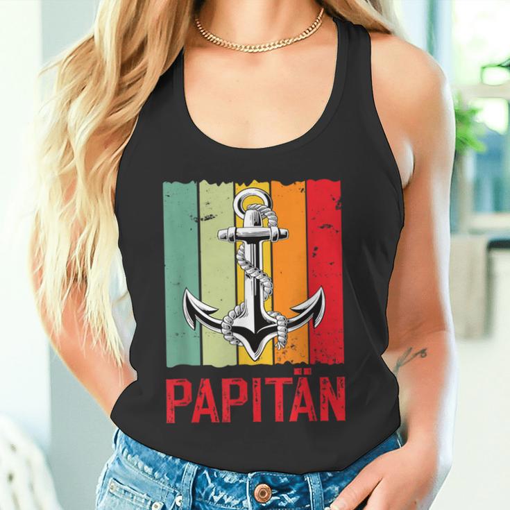 Papitänatertag Bester Papa Anker Norden Kapitänater Papi Tank Top