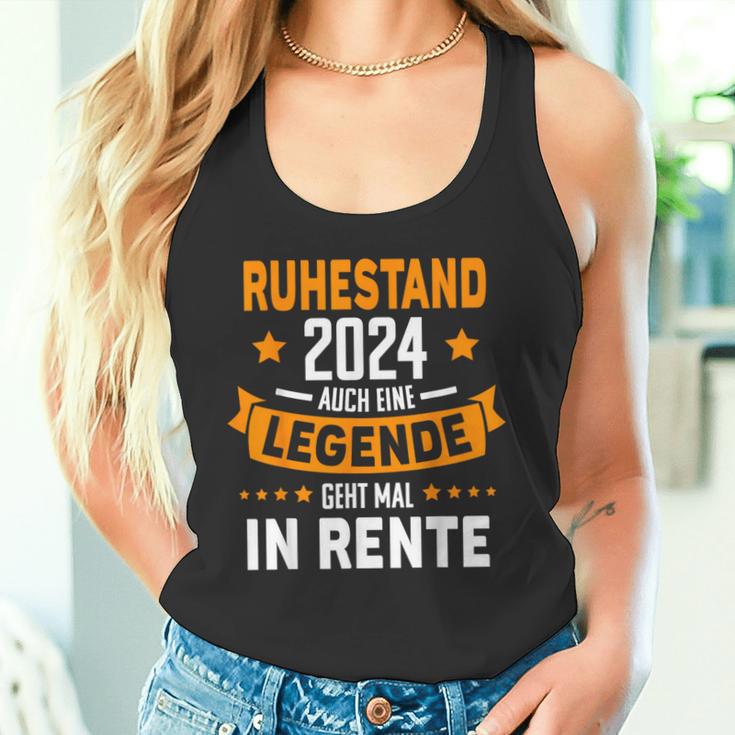 Pensioner 2024 Retirement 2024 Also Eine Legend Rente Tank Top