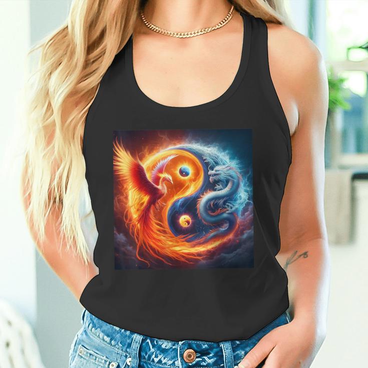 Phénix Yin Et Yang Et Dragon Japonais Débardeur e