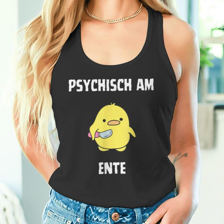 Psychisch Am Ente Fun Tank Top