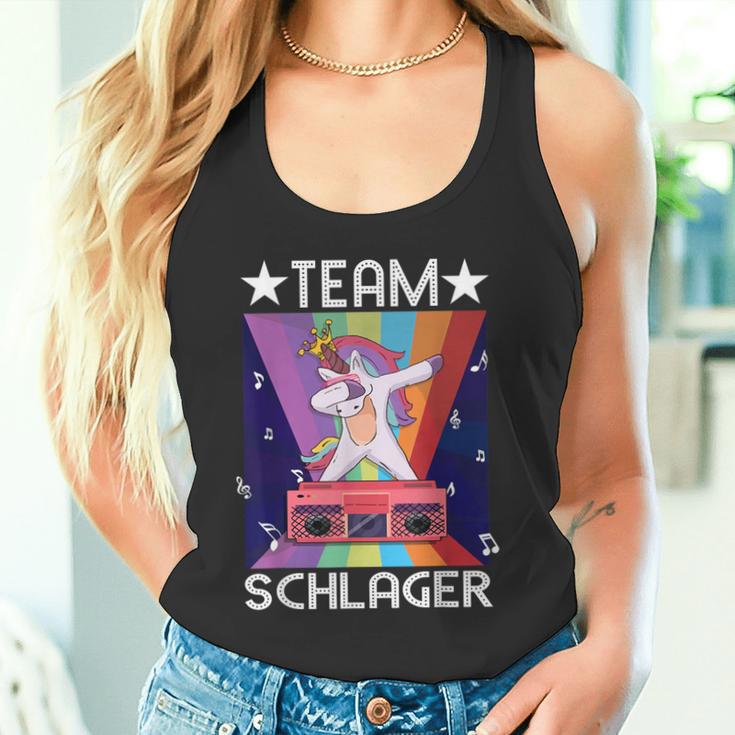 Schlagerparty Folk Music Costume Unicorn Music Team Schlager S Tank Top