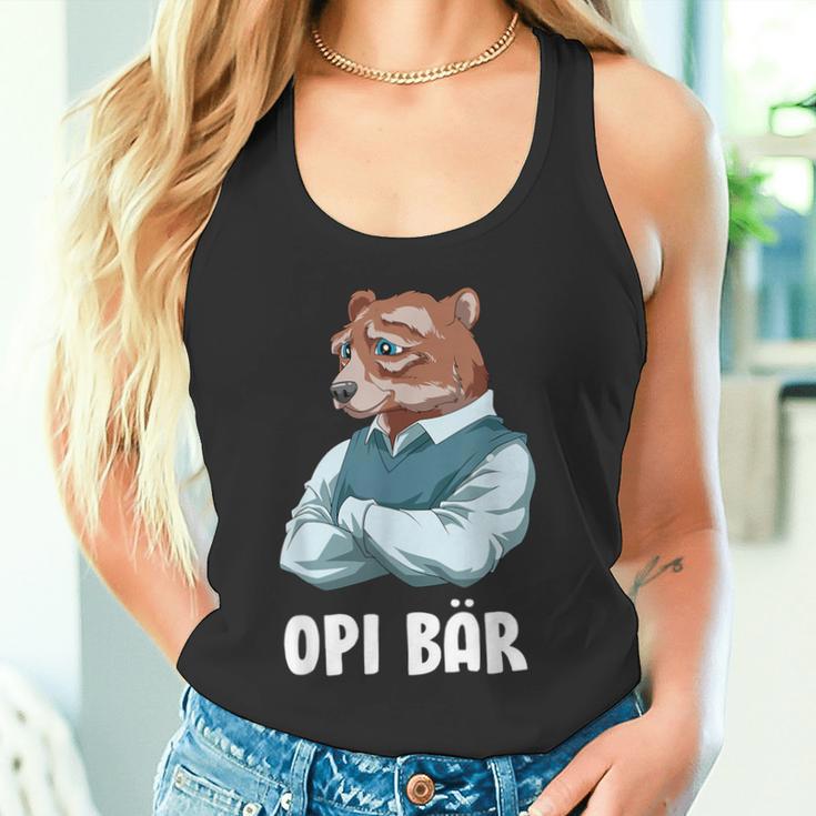 Schlauer Opi Bär Frisch Gebakener Opa German Tank Top