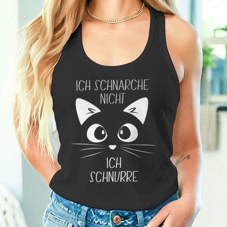 Sleep Ich Schnarche Nicht Ich Purre Katzen Ich Schnarche S Tank Top