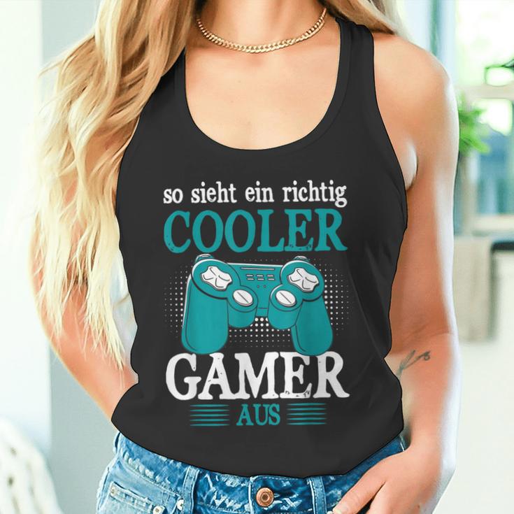 So Sieht Ein Richtig Cooler Gamer Aus Zocker Boys' Tank Top