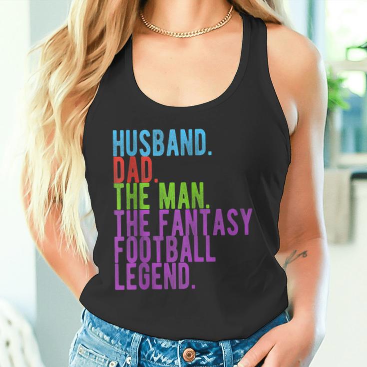 Spass Ehemann Papa Der Mann Der Fantasy-Fussball-Legende Tank Top