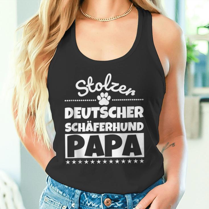 Stolzer Deutscher Schäferhund Papa Tank Top