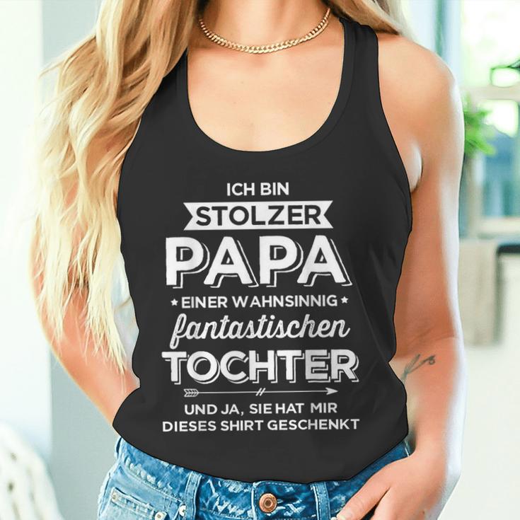 Stolzer Papa Tochter Zumatertag Geburtstag Weihnachten Tank Top