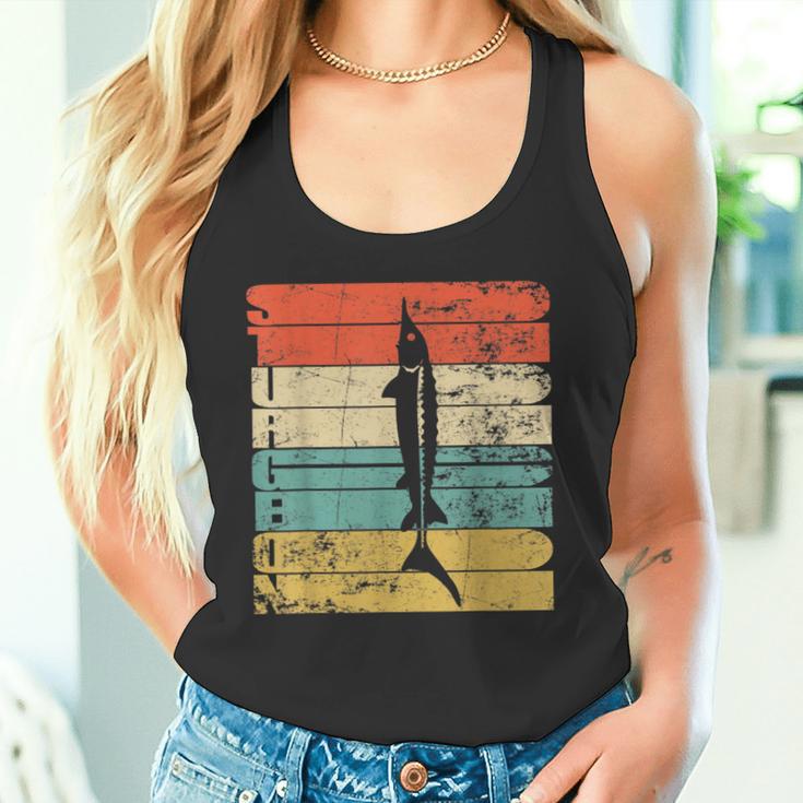 Sturgeon Silhouette Imintage-Stil Tank Top