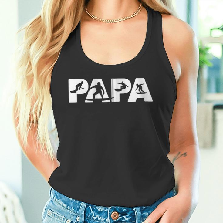 Surfender Papa Lustiger Papa Surfenderater Geschenk Kapuzenjacke Tank Top