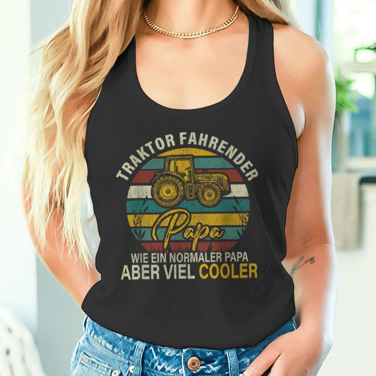 Traktor Driving Dad Cool Farmer Tank Top