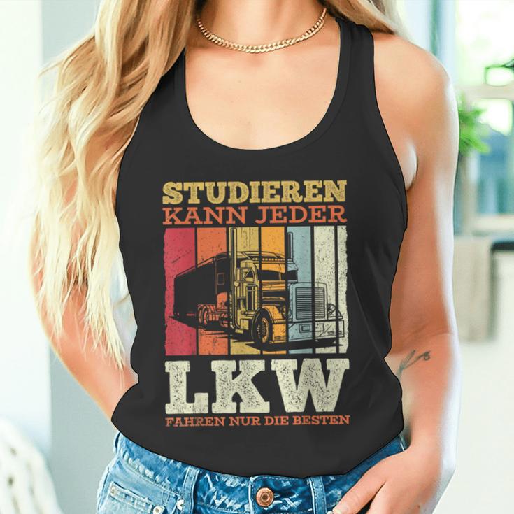 With Truck Driver Studier Kann Jeder Lruck Fahren Nur Die Besten Tank Top