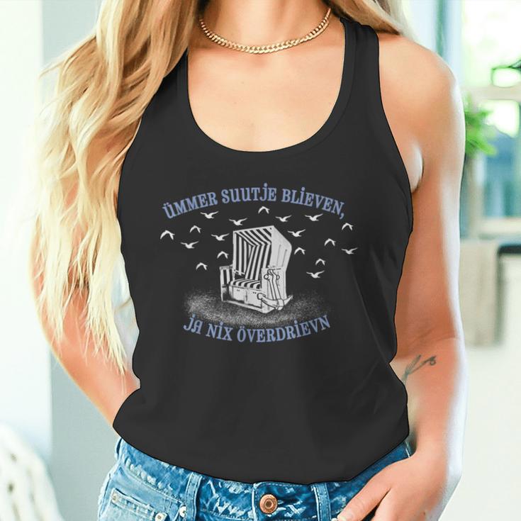 Ümmer Suutje Blieven Ja Nix Overdrievn Slogan Nordlicht Tank Top