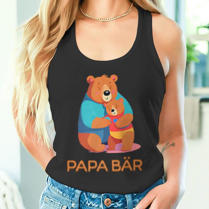 Vatertagater Sohn Tochter Sohn Papa Bär Kapuzenjacke Tank Top