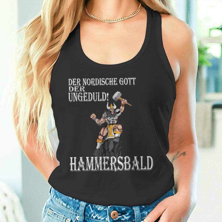 Viking Nordic God Of Impatience Hammersbald Fighter Tank Top