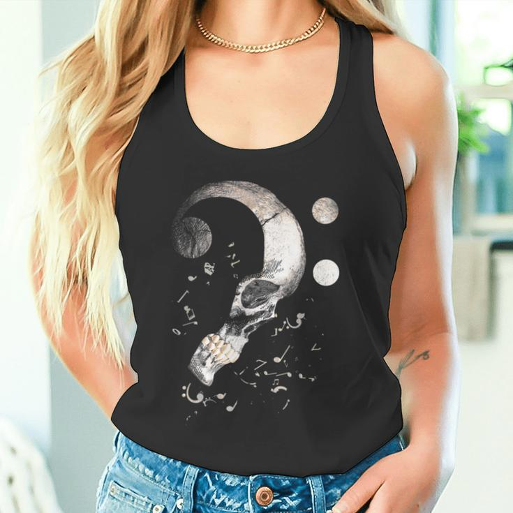 Vintage Bass Key Skull Bass Guitar For Bassist Notes S Tank Top