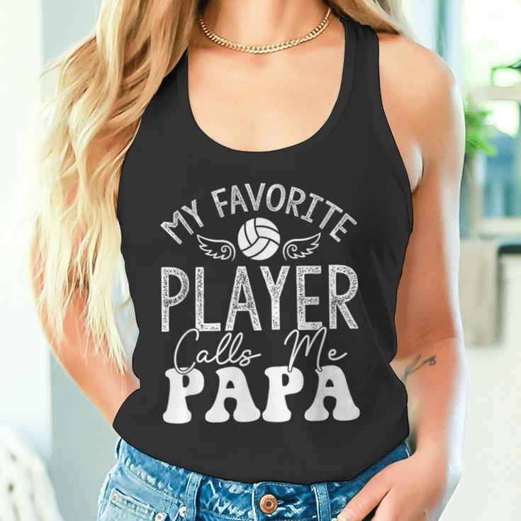 Volleyballspieler Papaolleyballliebhaberolleyball Papa Tank Top