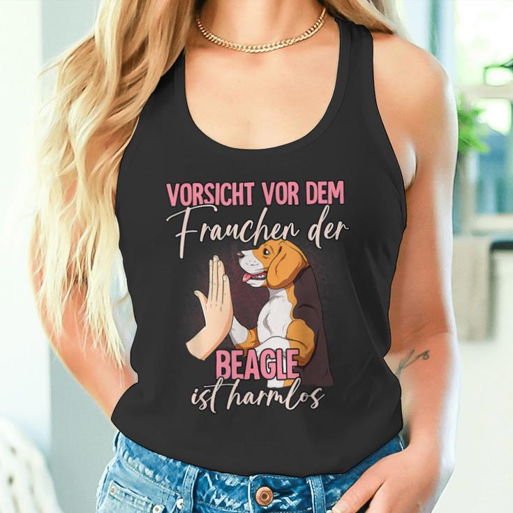 Vorsichtor Dem Frauchen Beagle Tank Top