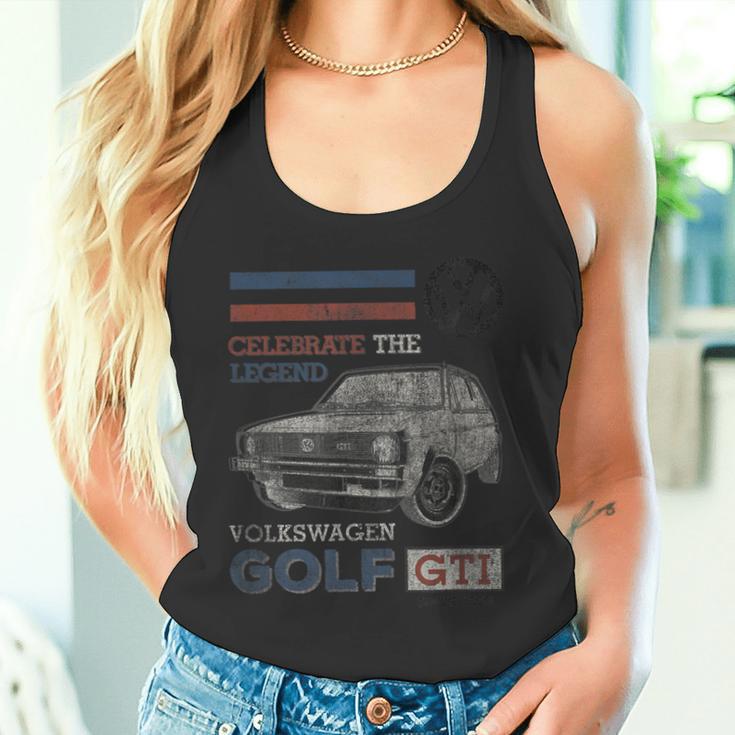 Vw Gti Legend Blue Tank Top