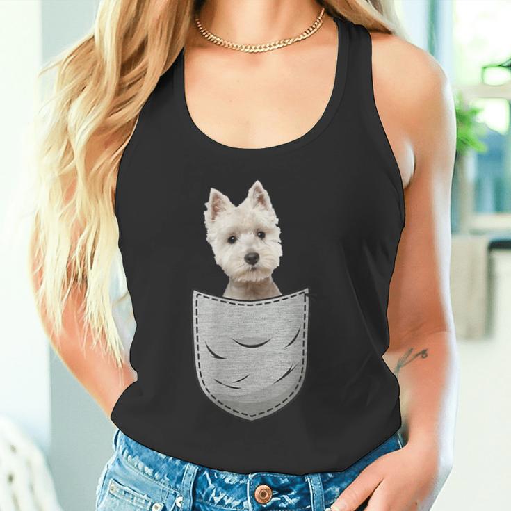 Westie Highland Terrier Pocket For Dog Owner Tank Top