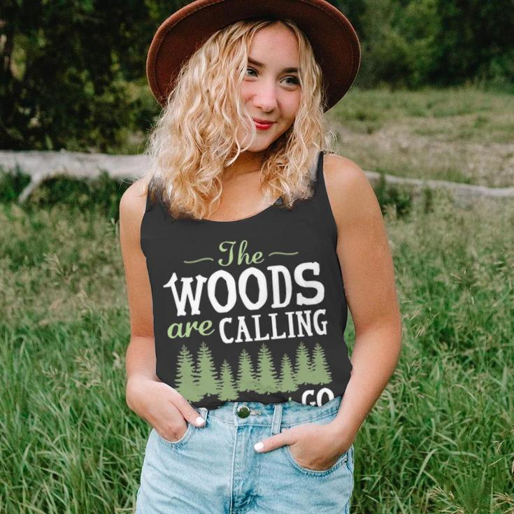 The Woods Calling And I Must Go Tank Top