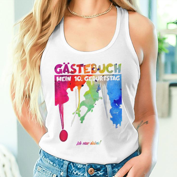 10 Jahre Guestlist 10Th Geburtstag Guest Book Tank Top