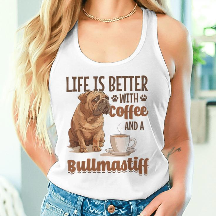 Bullmastiff-Hunderasse Das Leben Ist Besser Mit Kaffee Und Einem Tank Top
