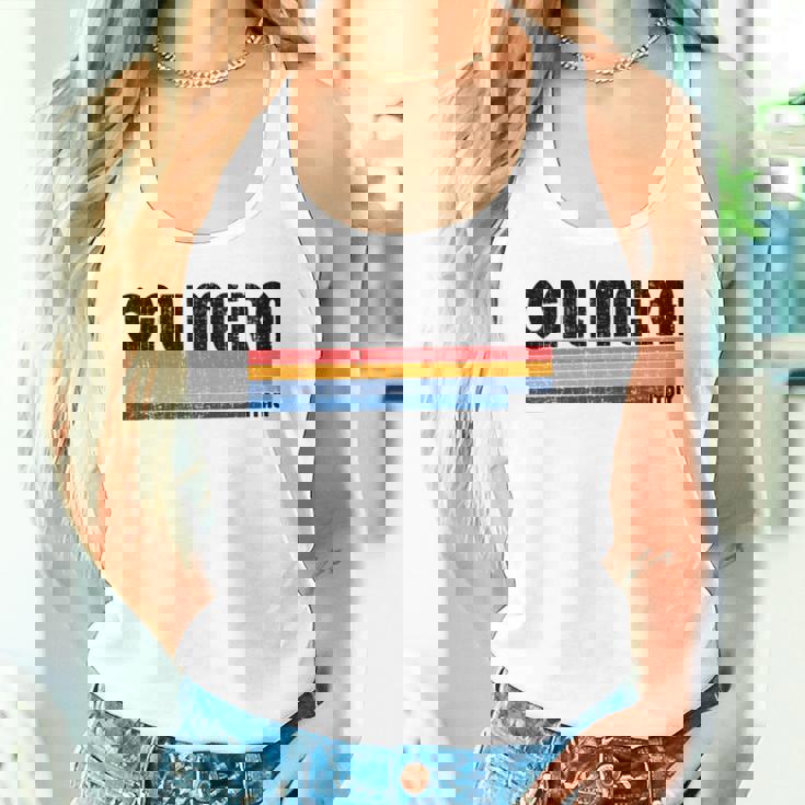 Calimera Italia Retro 70S 80S Style Manga Larga Camiseta sin mangas