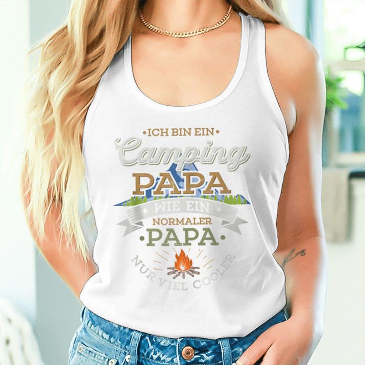 Camping Papa Wie Ein Normaler Papa Nur Cooler Zelten Camper Kapuzenjacke Tank Top