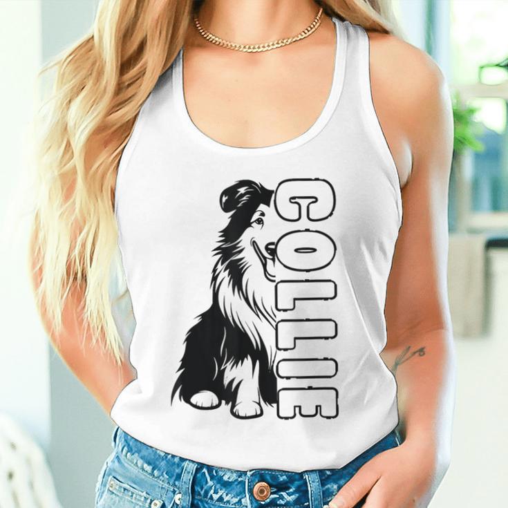 Collie Langhaarcollie Hund Herrchen Frauchen Hunde Tank Top