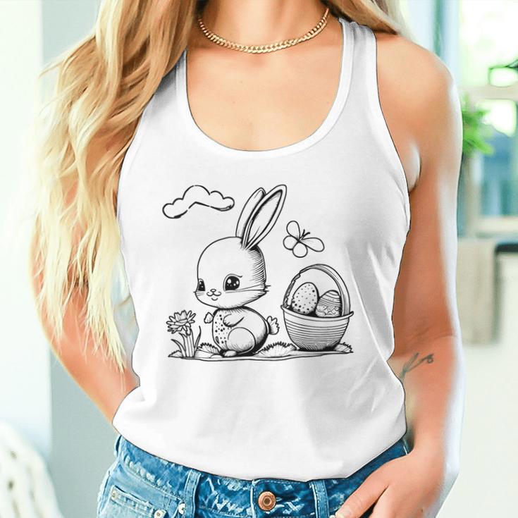 Easter Bunny Ausmalen Und Selbst Bemalen Tank Top