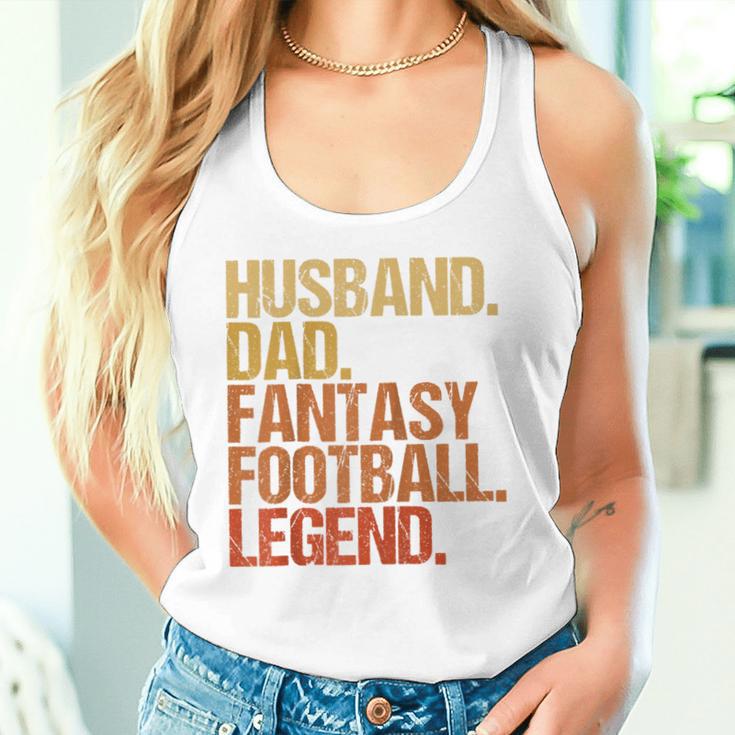 Ehemann Papa Fantasy Football Legend Cooles Ater Herren Raglan Tank Top