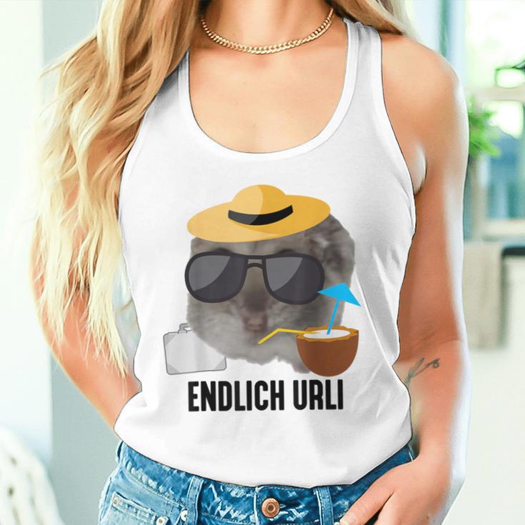 Endlich Urli X Sad Hamster Meme Party Ferien Urlaub Sommer Tank Top