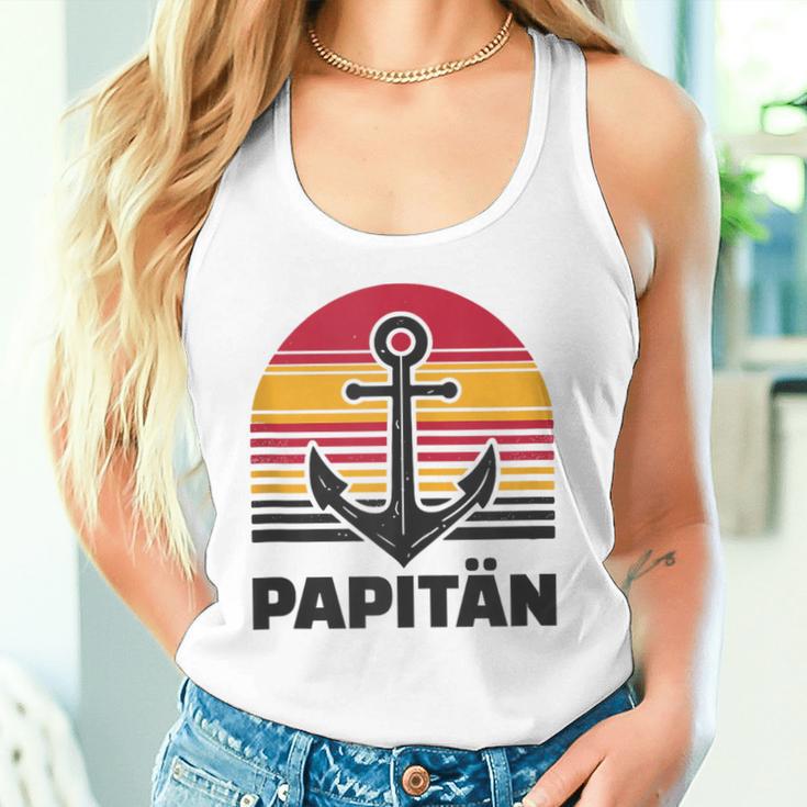 Herren Papitänatertag Bester Papa Anker Norden Kapitän Tank Top