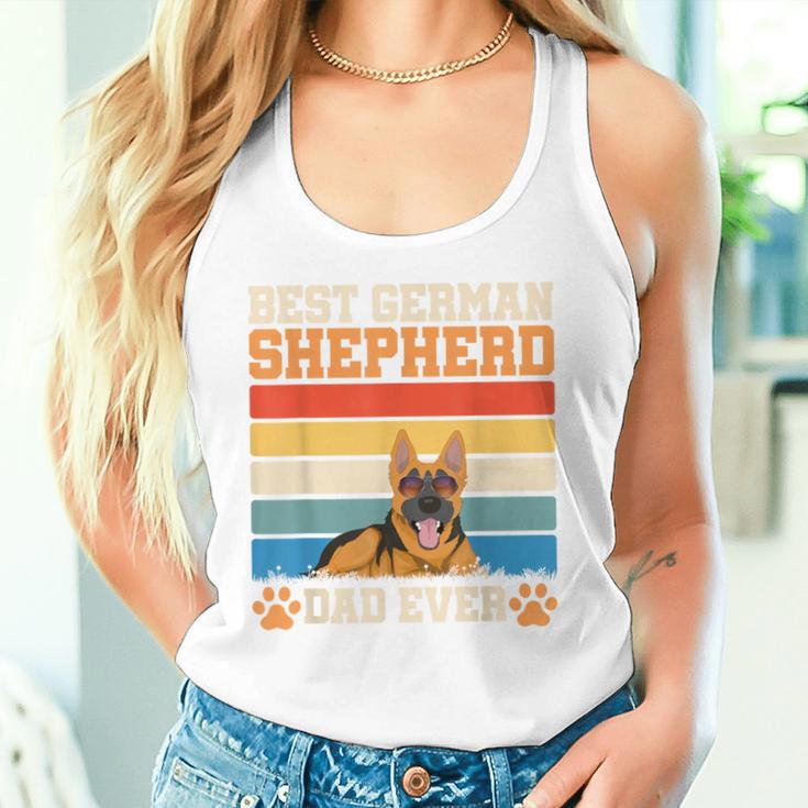 Hunde Papaatertag Geschenk Retro Deutscher Schäferhund Tank Top