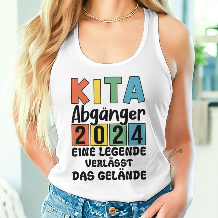 Kinder Kita Abgänger 2024 Schulkind Einschulung Schule Letzter Tag Tank Top