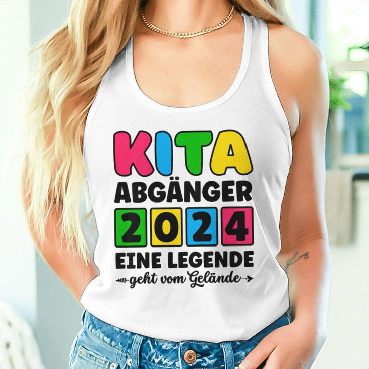 Kinder Kita Abgänger 2024 Schulkind Schule Letzter Tag Einschulung Tank Top