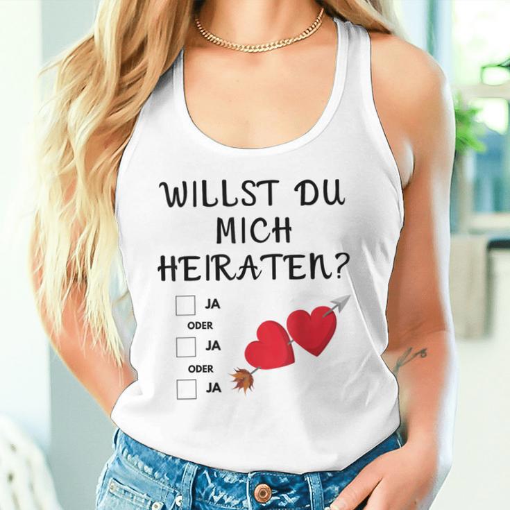 Marriage Proposal Willst Du Mich Heiraten Tank Top