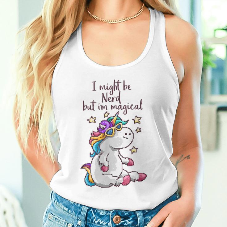 Nerd Pixel Einhorn 80S Tank Top