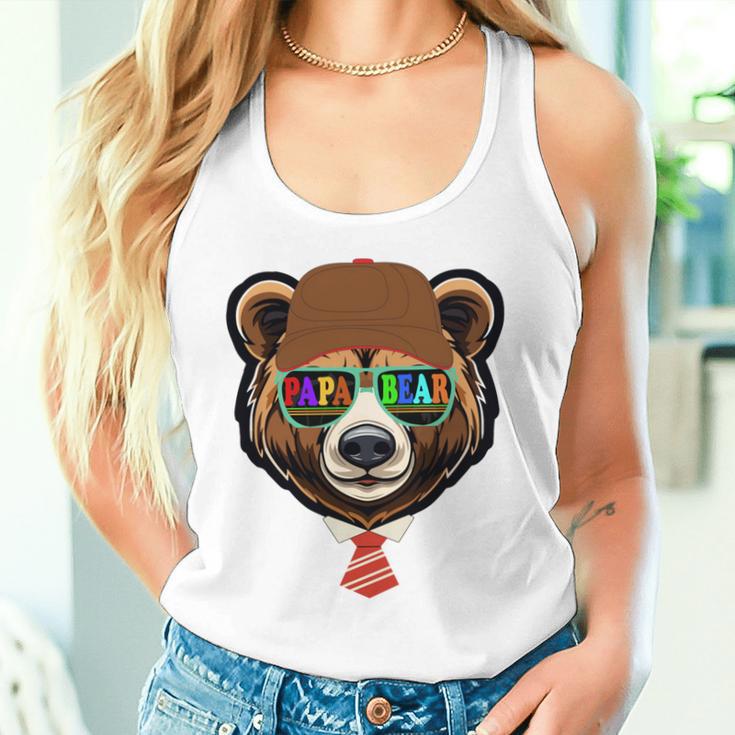 Papa Bär Papaatertagsgeschenk Für Papa Spruch Lustig Tank Top