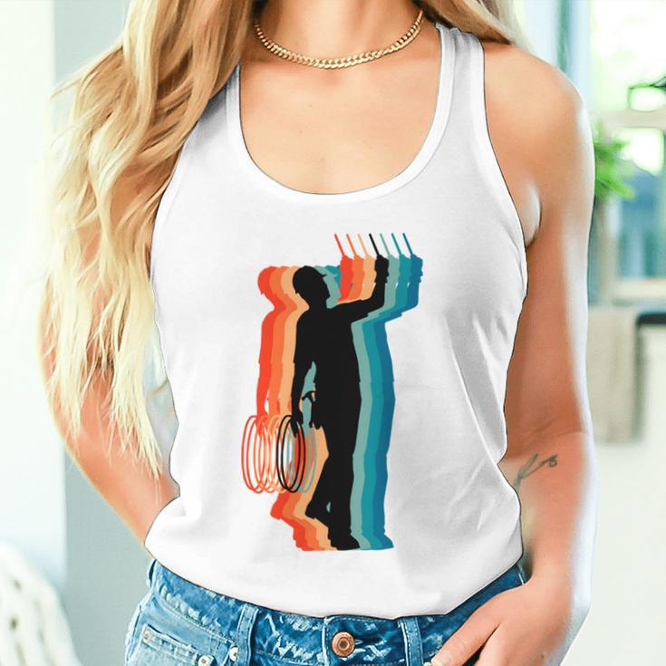 Stolzer Elektriker Papa Retrointage Elektriker Papa Tank Top